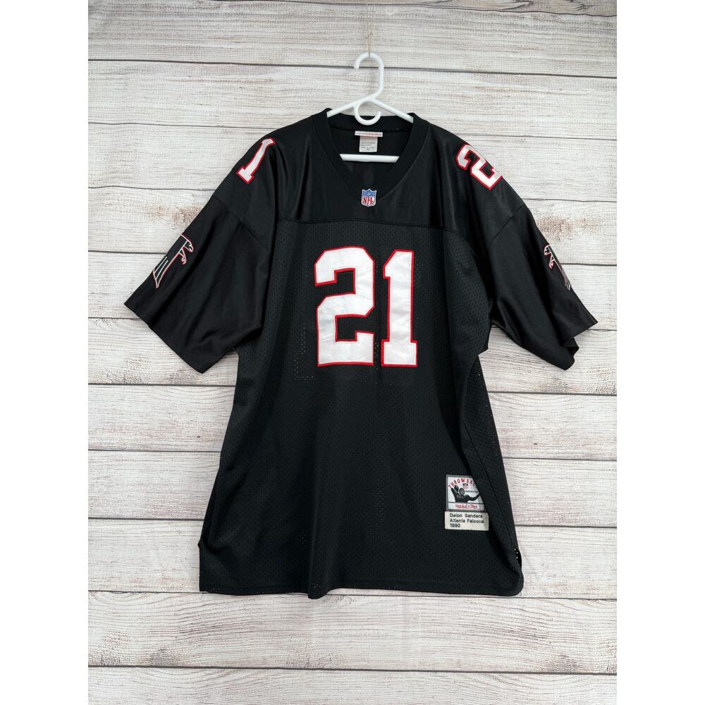 Mitchell & Ness Throwbacks 1990 Deion‎ Sanders Atlanta Falcons Jersey 56 Black